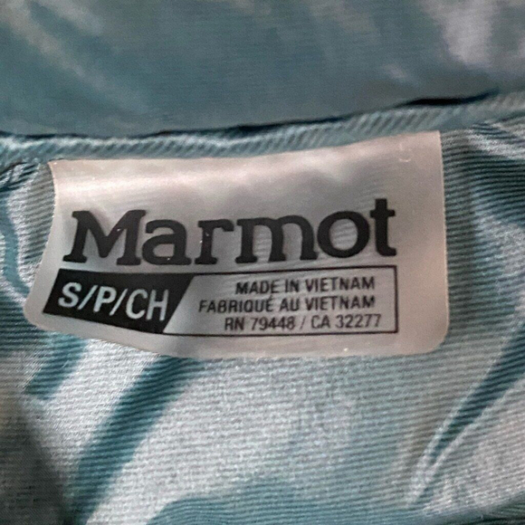 Marmot Women's Echo Featherless Long Teal Puffer Jacket Smalll - Picture 9 of 11